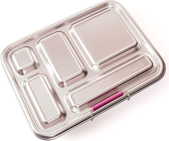 Lekkabox Δοχείο Φαγητού Inox Berry με Χωρίσματα