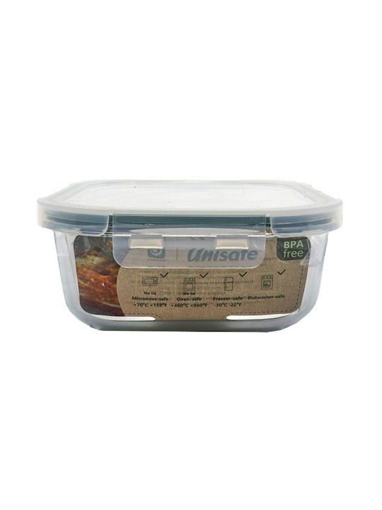Uniglass Δοχείο Φαγητού Γυάλινο Διάφανο 640ml