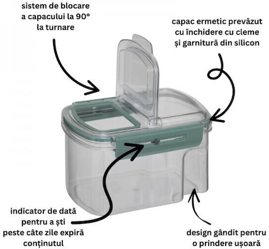 5Five Mittagsboxen Transparent 1,5 l