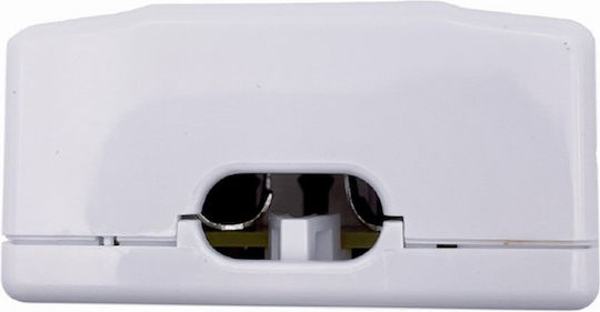 Cablexpert Cat6a Ftp Double Port Surface Mount Box White