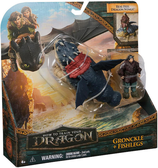 Action Figure Dragons & Vikings How to Train Your Dragon Gronckle & Fishlegs 18cm