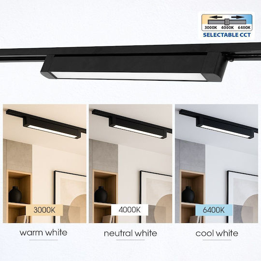 Vivalux LED Kommerzielle lineare Beleuchtung Leuchte Decke 20W Warm- bis Kaltweiß