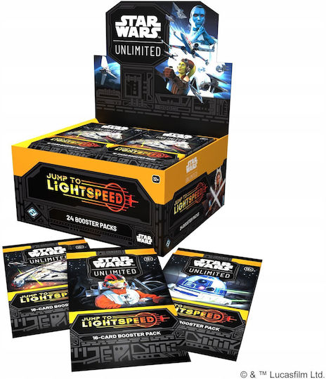 Star Wars Unlimited Tcg Jump To Lightspeed Booster Box 24 Boosters