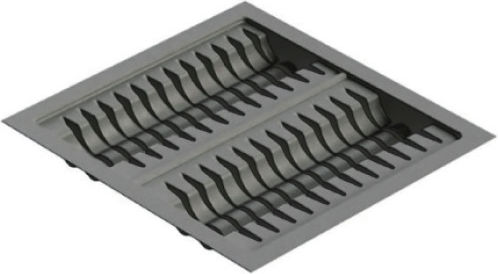 Agoform Suport Pentru Farfurii De Dulap Din Plastic 84x48 Cm Gri