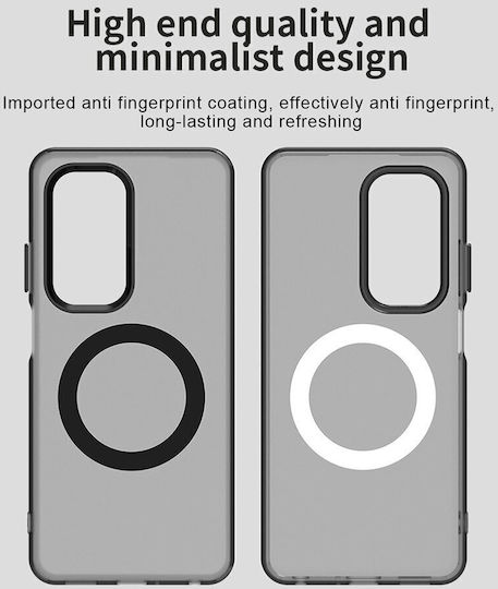 Techsuit Umschlag Rückseite Kunststoff / Silikon Schwarz (Oppo A5)