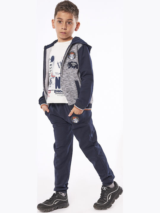Kids' Set with Pants Winter 3pcs Gray