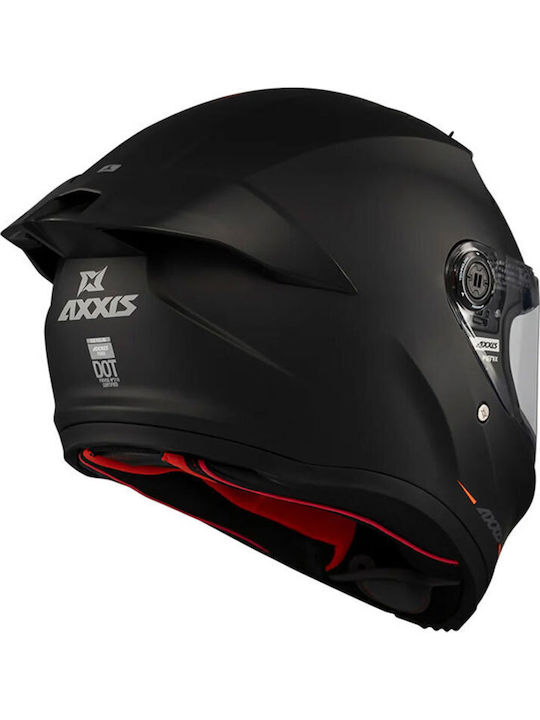 Axxis Fenix Α1 Matt Black Κράνος Μηχανής Full Face DOT / ECE 22.06 με Sunvisor