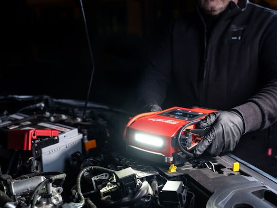 Milwaukee M18 JS2000-0 Φορητός Εκκινητής Μπαταρίας Αυτοκινήτου με Power Bank / USB / Φακό 18V