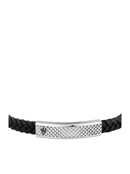 Maserati Men's Leather Bracelet 5cm
