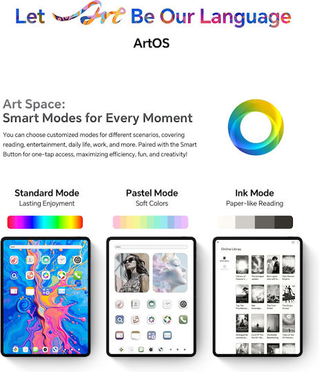 Teclast ArtPad Pro 4G 12.7" Tablet (8GB/256GB) Γκρι