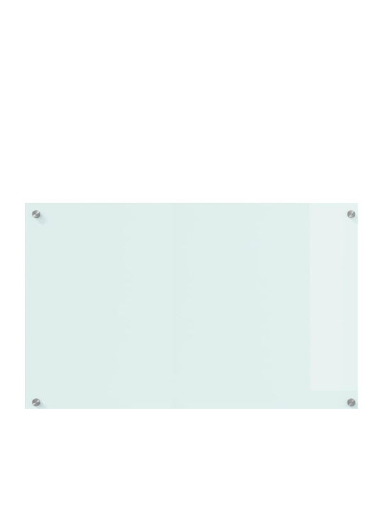 Vidaxl Kitchen Back Panel White 80 x 50 x 0.8 cm Tempered Glass