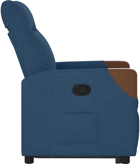 Sessel mit Fußhocker Blue 50x54x100cm