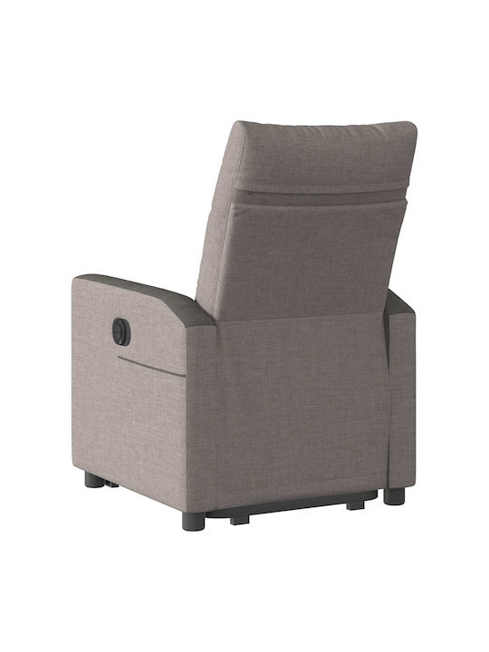 Πολυθρόνα με Υποπόδιο Taupe 50x54x100cm