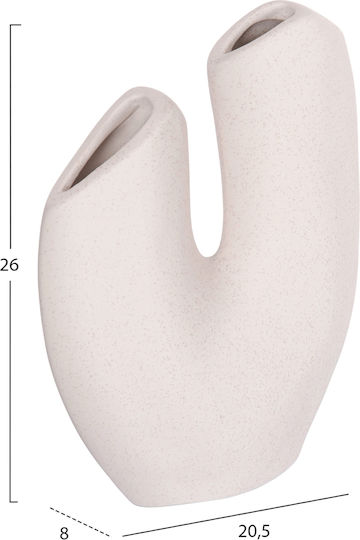 Ceramic Tabletop Decor Fb94619.01 Crystal Off-White 20 5x8x26cm