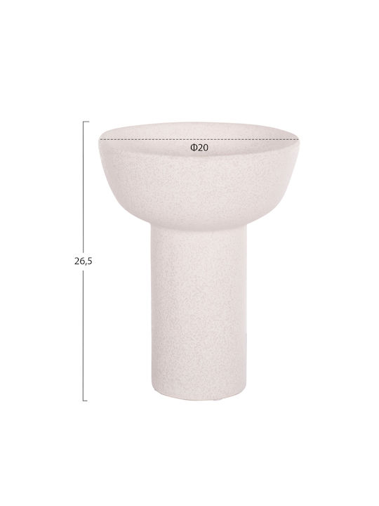 Ceramic Tabletop Decorative Item Fb94603.01 Off-White Crystal Φ20 5x26 5uec