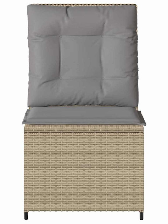 Four-Seater Sofa Outdoor Rattan with Pillows 54x67x95cm