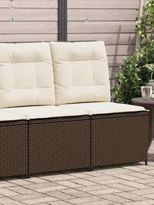 Four-Seater Sofa Outdoor Rattan with Pillows 54x67x95cm