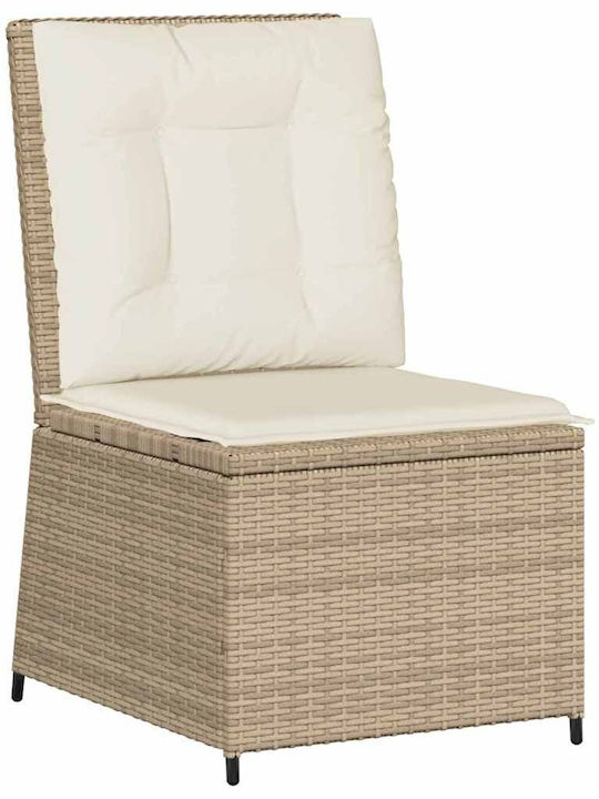 Four-Seater Sofa Outdoor Rattan with Pillows 54x67x95cm