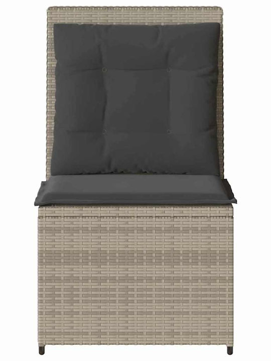 Four-Seater Sofa Outdoor Rattan with Pillows 54x67x95cm