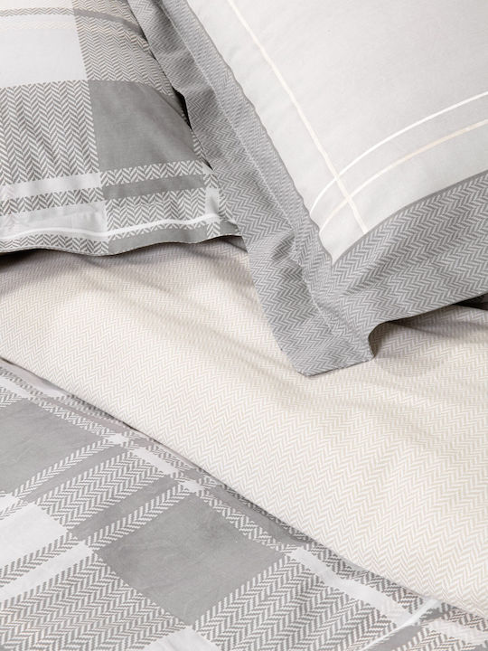 Nima Arthur Arthur Σετ Σεντόνια Υπέρδιπλα 240x260εκ. Grey-beige (4τμχ)