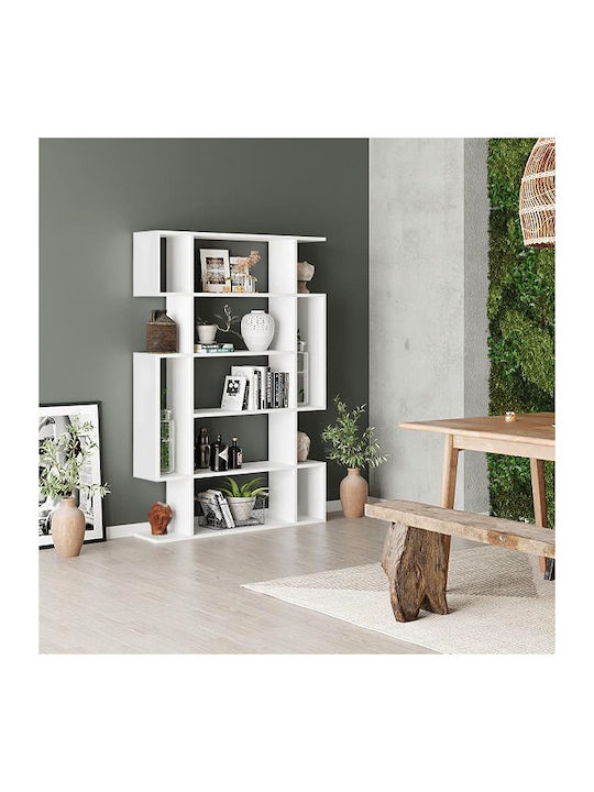 Bookcase Mito White 108x25x161cm