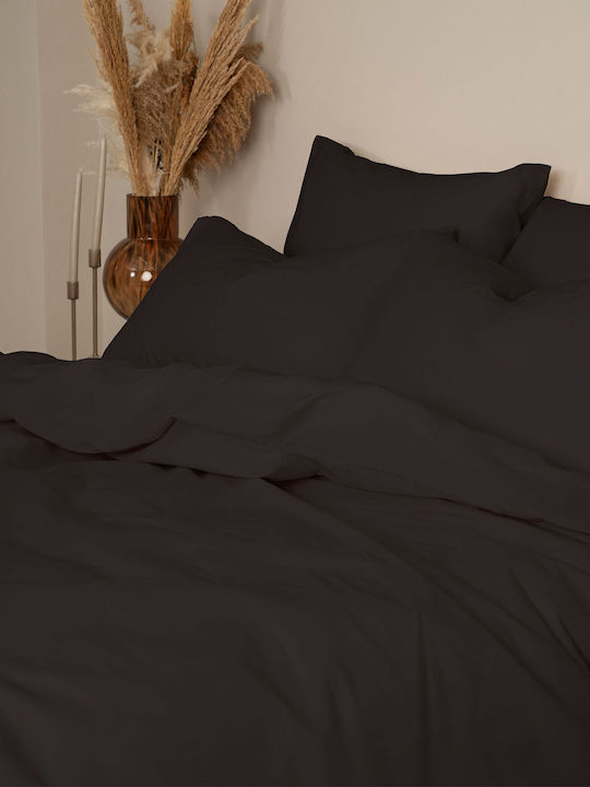 Sunshine Duvet Cover Cotton Double 200x250 Cotton Feelings 111 Black