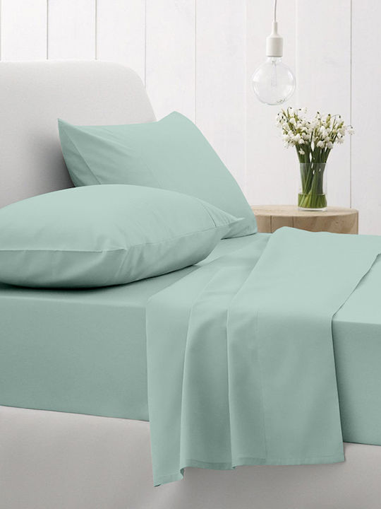 Sunshine Duvet Cover Cotton Double 200x250 Cotton Feelings 105 Aqua