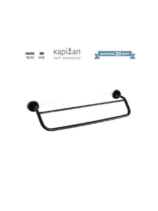 Kapitan Rail Баня Единична Подов с винтове ​50x50см Inox Черен