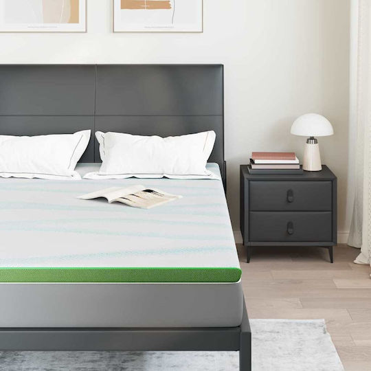 vidaXL Topper Dublu Spumă 140x190x6buc