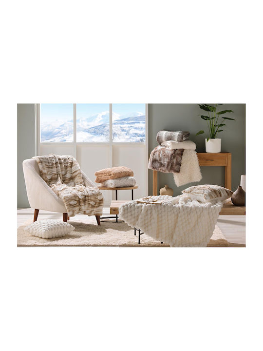 L-c Mouton Furry Blanket Sofa 125x150cm Mouton