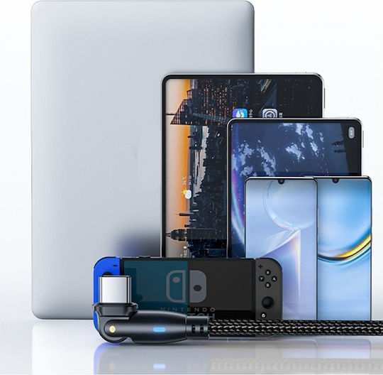 3MK USB 2.0 Cable USB-C male - USB-C 60W PD Μαύρο 2m