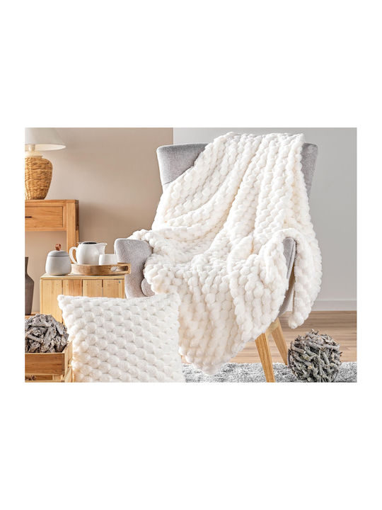 Douceur d'Intérieur Frosty Ριχτάρι Πολυθρόνας Sherpa 180x220εκ. Frosty