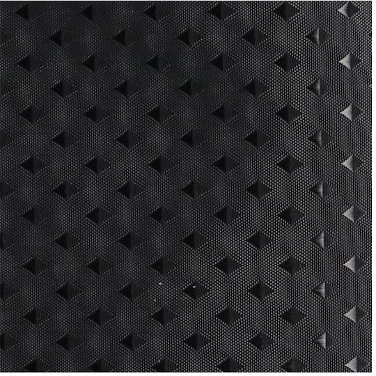 Atmosphera Diamond Fabric Shower Curtain 180x200cm Black