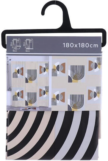 Duschvorhang 180x180cm Beige