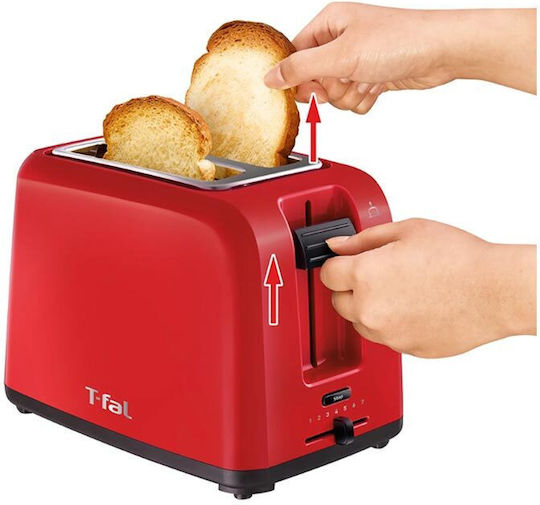 Tefal Prăjitor de pâine 2 sloturi 800W Roșu