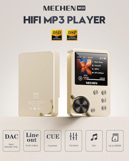 Mechen M30 Hi-res MP3-Spieler (64GB) Gold