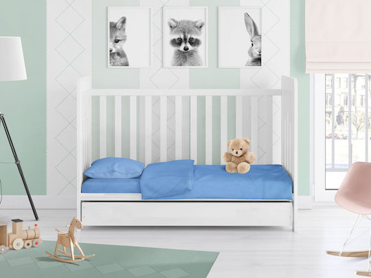 Dimcol Solid Комплект Бебешки Чаршафи За Количка Памучни 120x160бр 3бр Dimcol Solid Комплект Бебешки Чаршафи За Количка Памучни 120x160бр 3бр