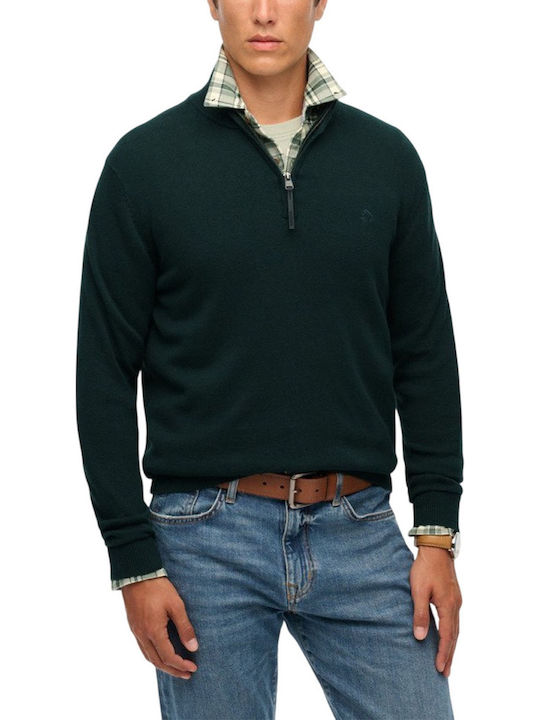 Herrenblusen Langarm Pullover in Grün