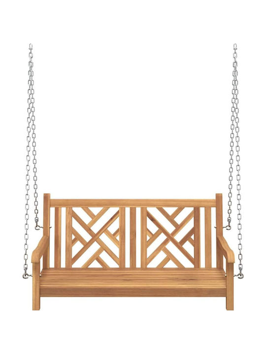 Wooden Swing Brown L114xW60xH64cm