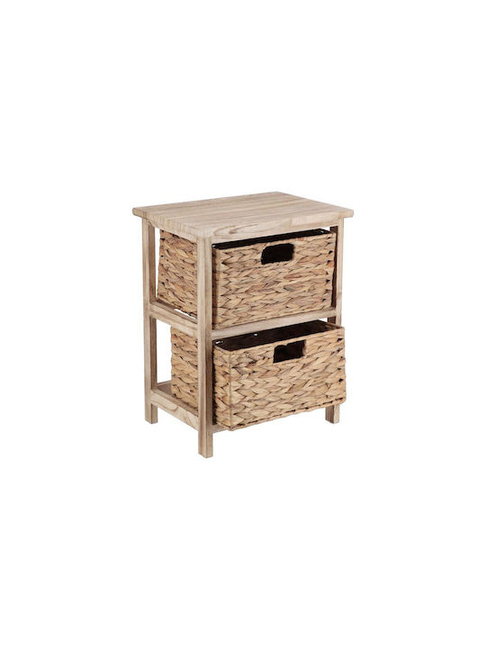 Wooden General Purpose Furniture 2 Drawers Hyacinth 37.5x27.5x48 Cm Aria Trade