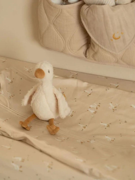 Little Dutch Κάλυμμα Αλλαξιέρας Little Goose από Ύφασμα Μπεζ 70x50cm