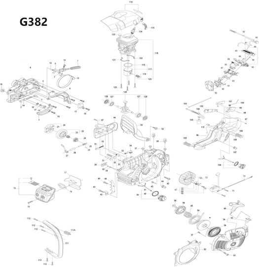 Holzfforma G382 Drujbă Fără Lamă Lanț