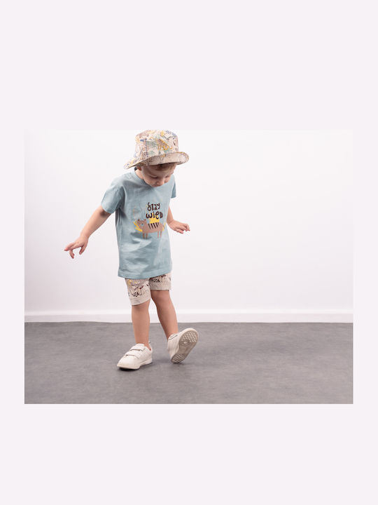 Kids' Set with Shorts Summer 3pcs Light Blue