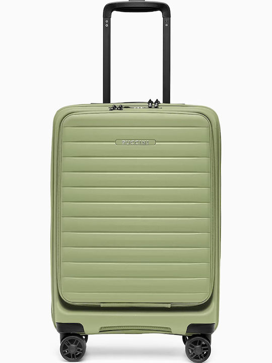 Puccini Seoul Hart Koffer Kabine Grün Mit 4 Räder Höhe 56cm