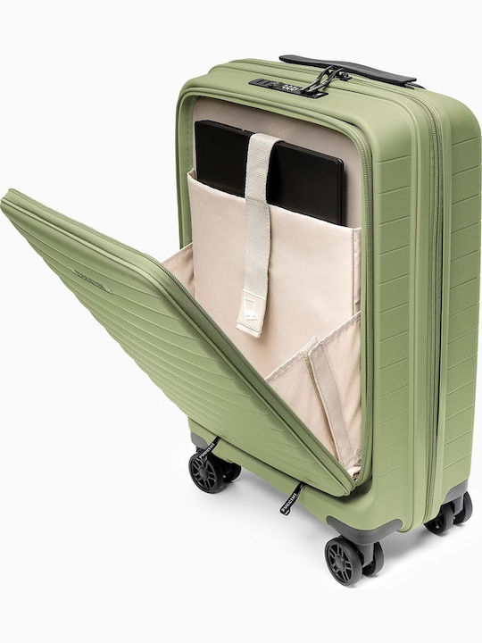 Puccini Seoul Hart Koffer Kabine Grün Mit 4 Räder Höhe 56cm