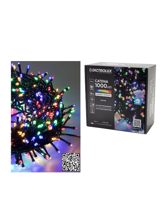 1000 Λαμπάκια LED 22μ. Πολύχρωμα σε Σειρά 1000 Λαμπάκια LED 22μ. Πολύχρωμα σε Σειρά