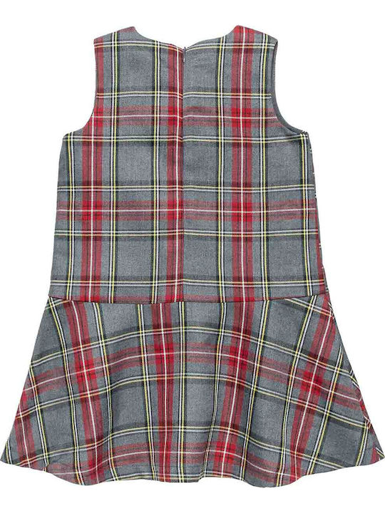 Children's Dress Sleeveless Checked Multicolour