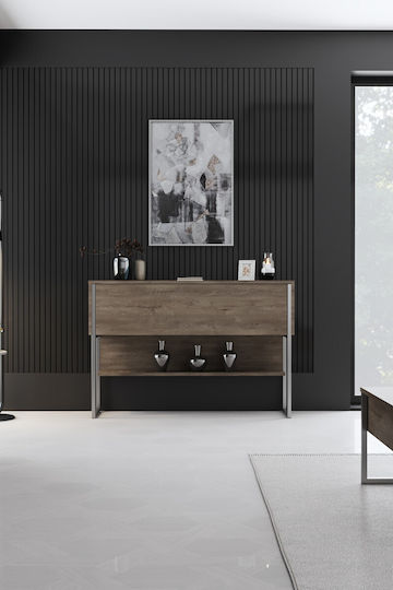 Comoda pentru Dormitor Silver, Walnut 120x30x80buc