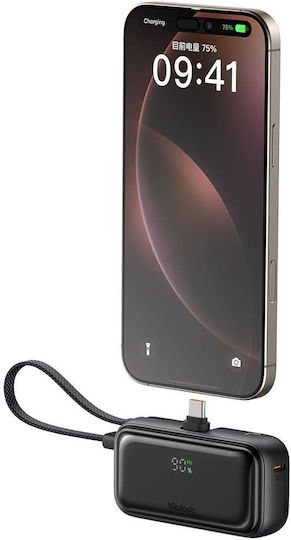 Mcdodo MC-7760 Power Bank 5000mAh 22.5W με Θύρα USB-C Μαύρο