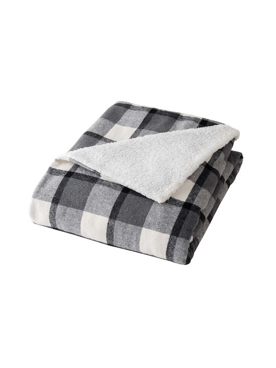 Douceur d'Intérieur Ριχτάρι Πολυθρόνας Sherpa 125x150εκ. Anthracite